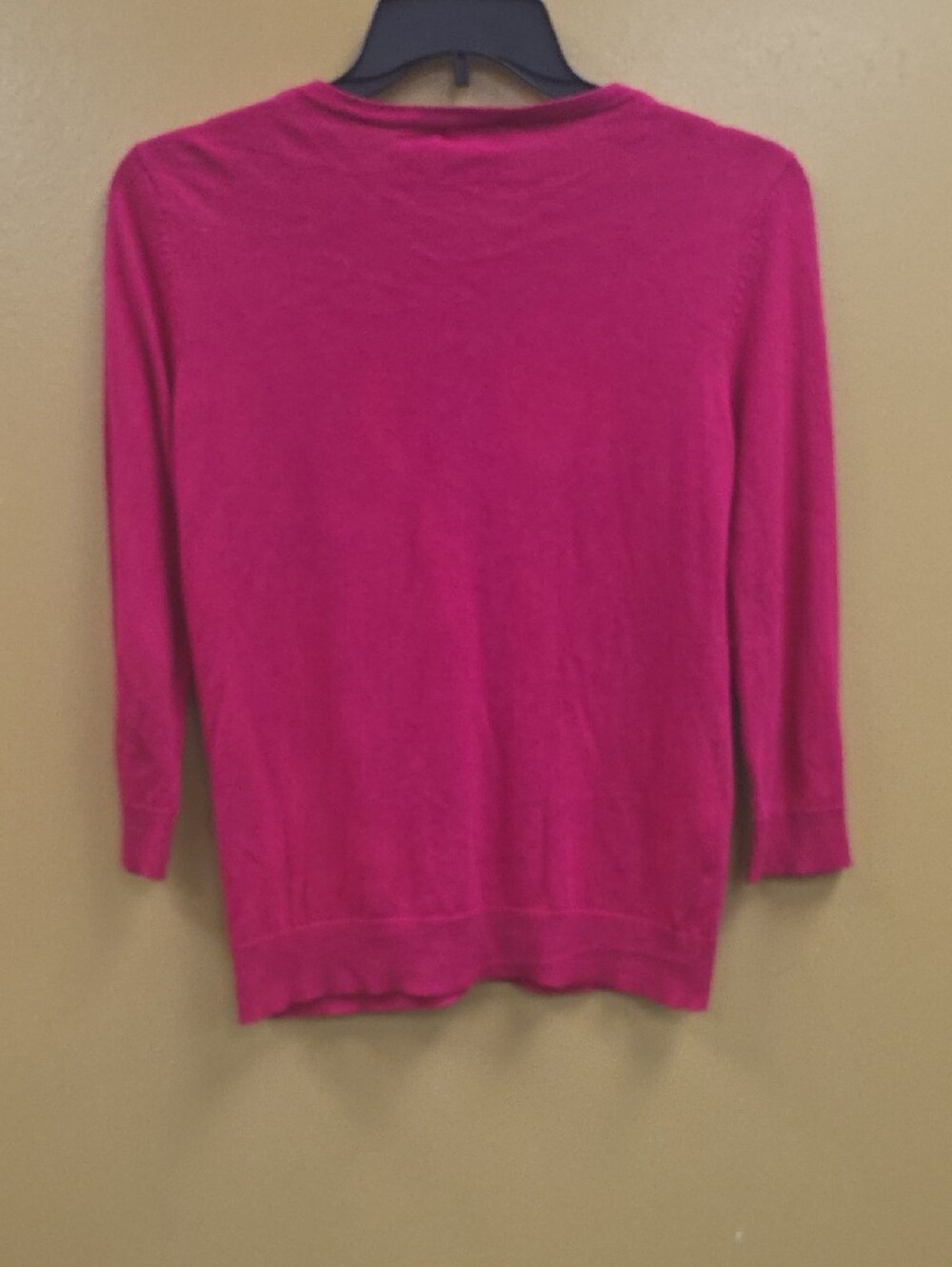 Apt. 9 Raspberry Pink Lightweight Button-Front Cardigan - Picture 4 of 5